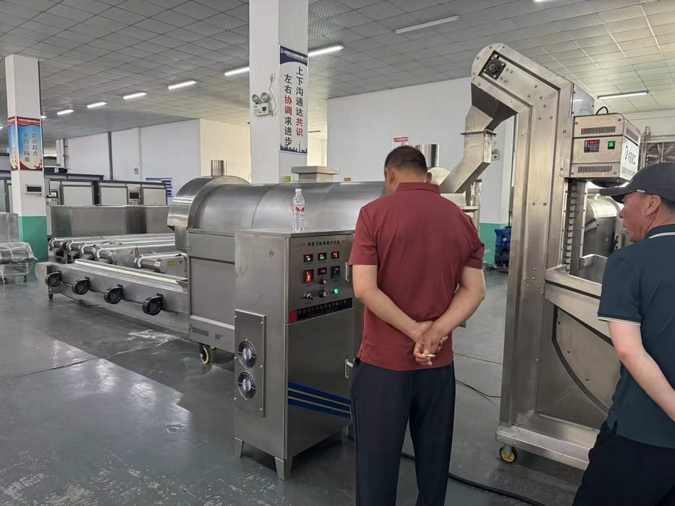 流水线炒苦荞设备